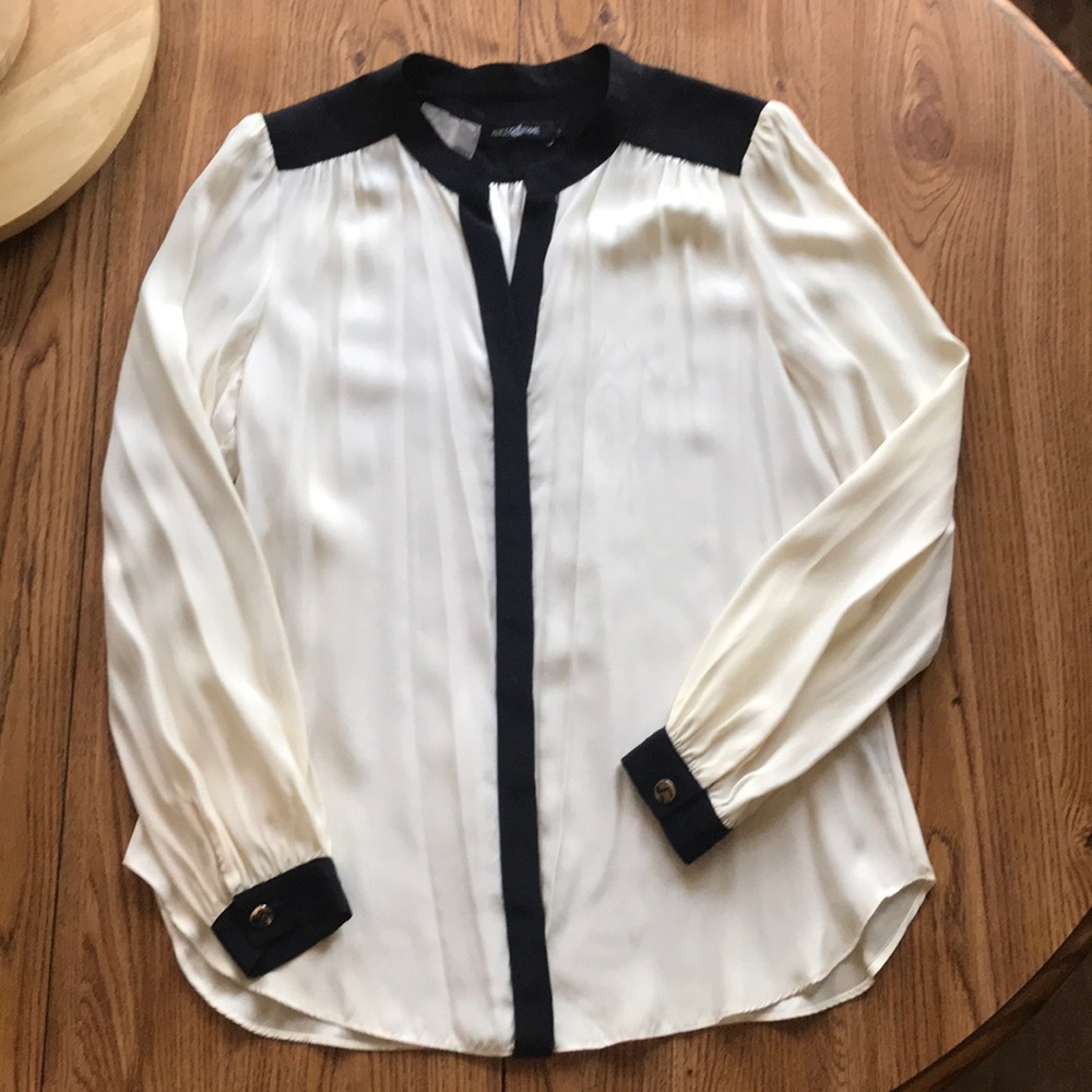 Alice and Trixie silk Stevie shirt